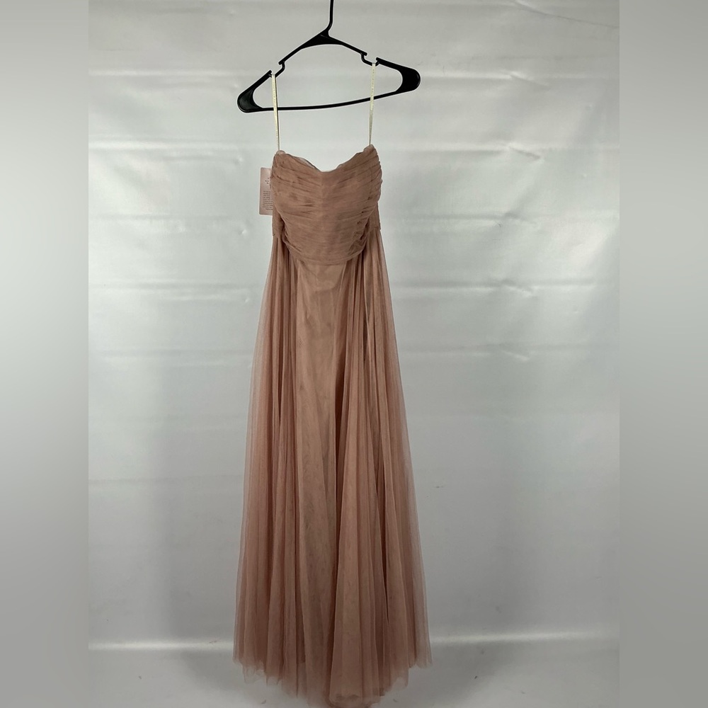 Jenny Yoo Strapless Dress in Blush